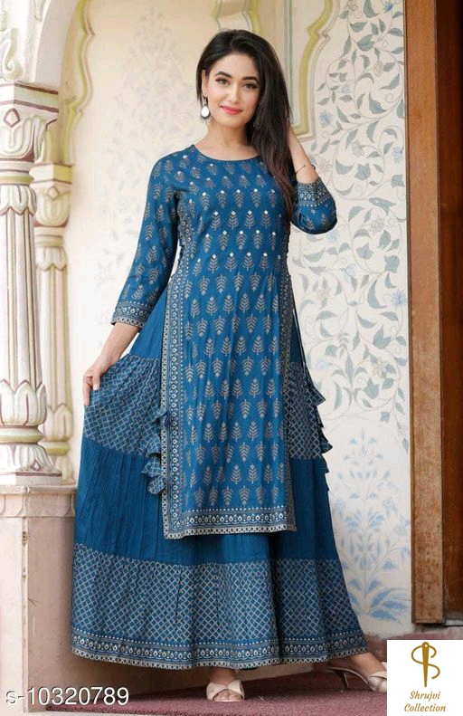 Printed Rayon Kurtis
